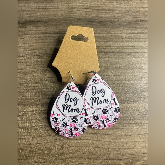 Water Drop Dog Mom Earrings - Picture 1 of 3